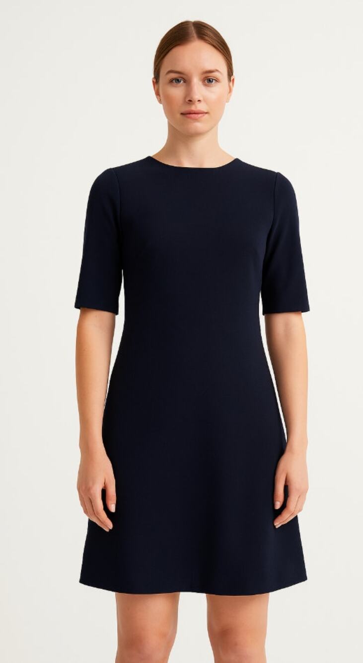 MM.LaFleur The Emily Tailored Workwear Dress Minimalist 3/4 Sleeve Office 4